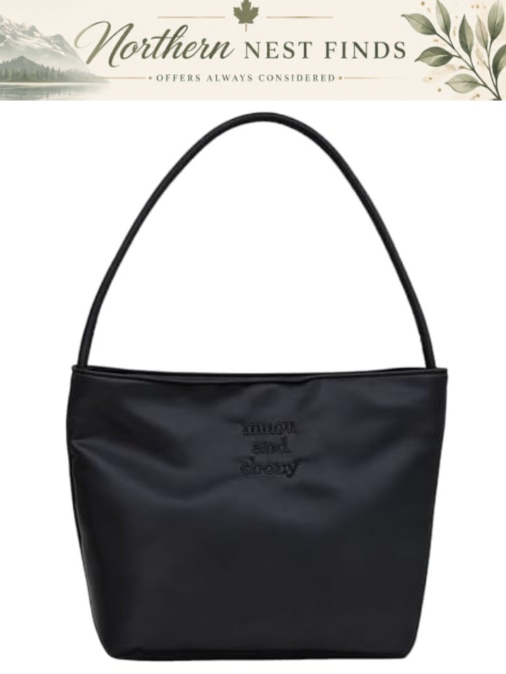 Faux Leather Small Hobo Shoulder Bag Vegan Leather Magnetic Snap Tote Purse